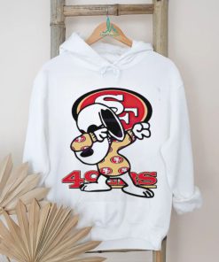 Snoopy dabbing San Francisco 49ers football logo shirt