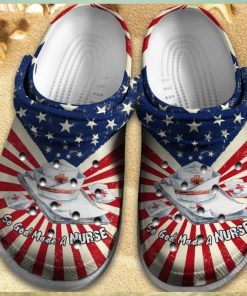 So God Made A Nurse Shoes Usa Nurse Custom crocs