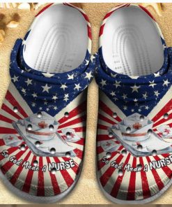 So God Made A Nurse Shoes Usa Nurse Custom crocs