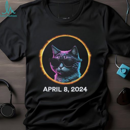 Solar Eclipse Glasses Cat April 8, 2024 Classic Tee