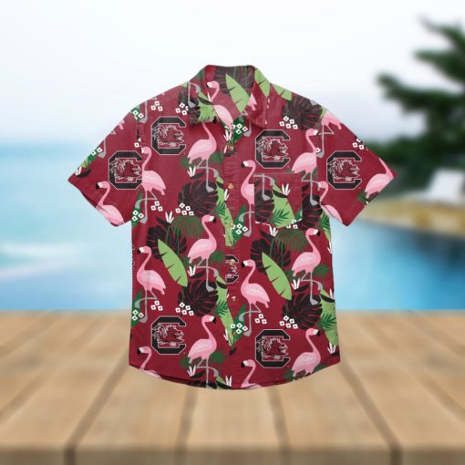 South Carolina Gamecocks Floral Hawaiian Shirt