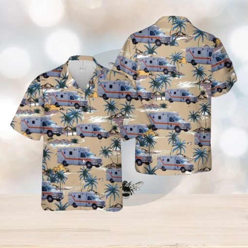 South Carolina Lee County EMS Summer Beach Gift 3D Hawaiian Shirt