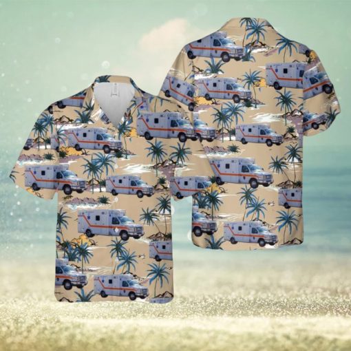 South Carolina Lee County EMS Summer Beach Gift 3D Hawaiian Shirt