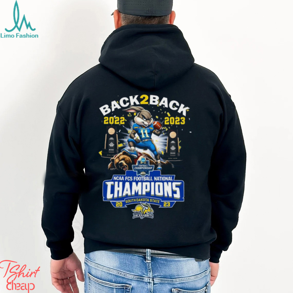 South Dakota State Jackrabbits Back 2 Back Champions 2022 2023 T Shirt South Dakota State Jackrabbits Back 2 Back Champions 2022 2023 T Shirt