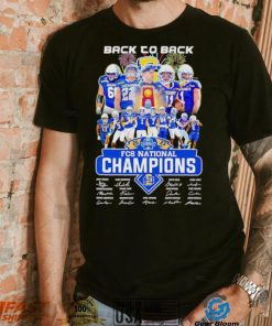 South Dakota State Jackrabbits Back to back 2023 FCS National Champions signatures shirt