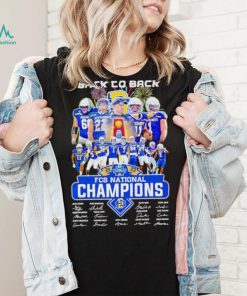 South Dakota State Jackrabbits Back to back 2023 FCS National Champions signatures shirt