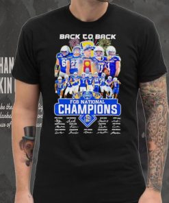 South Dakota State Jackrabbits Back to back 2023 FCS National Champions signatures shirt