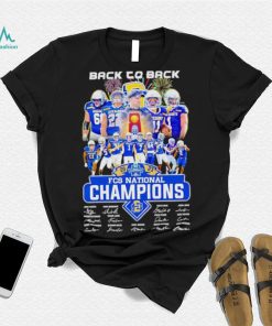 South Dakota State Jackrabbits Back to back 2023 FCS National Champions signatures shirt