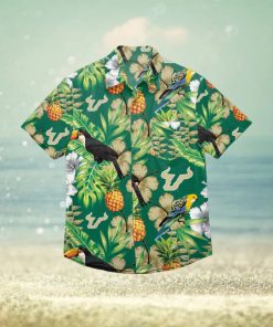 South Florida Bulls Floral Hawaiian Shirt