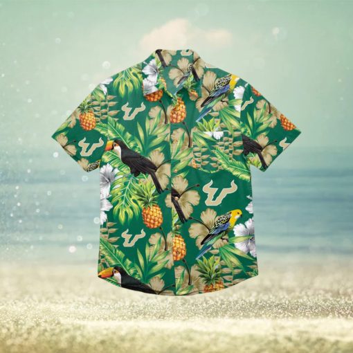 South Florida Bulls Floral Hawaiian Shirt