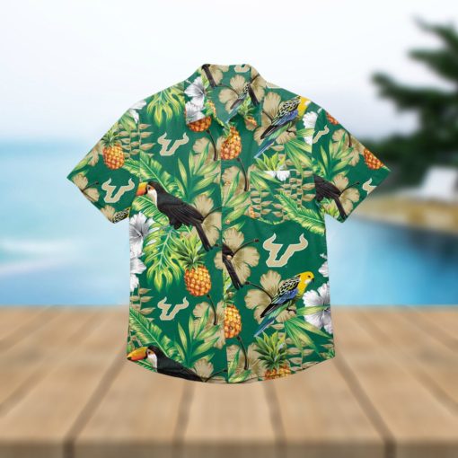 South Florida Bulls Floral Hawaiian Shirt