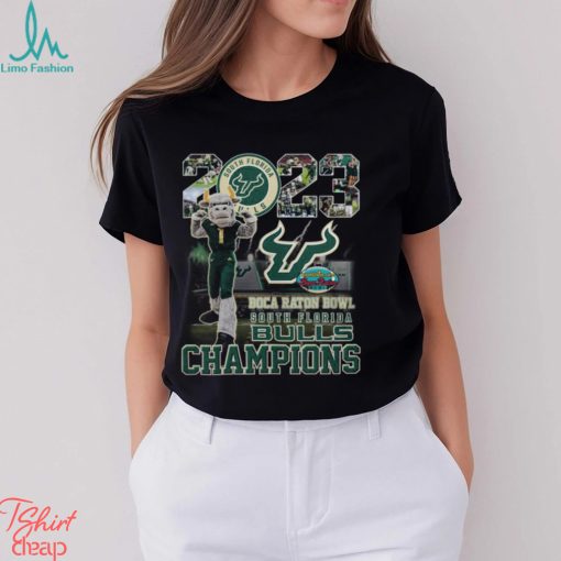 South Florida Bulls Mascot 2023 Boca Raton Bowl Champions Shirt