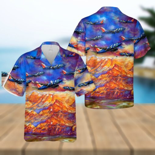 Southwest Airlines Nevada One Colors Hawaiian Shirt Tropical Beach