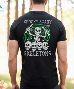 Spooky Scary Skeletons Skull Drummer T Shirt