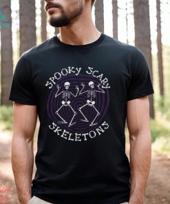 Spooky Scary Skeletons Spiral T Shirt