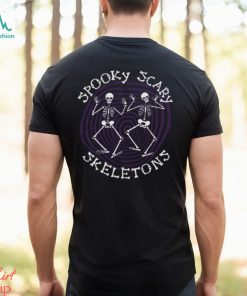Spooky Scary Skeletons Spiral T Shirt