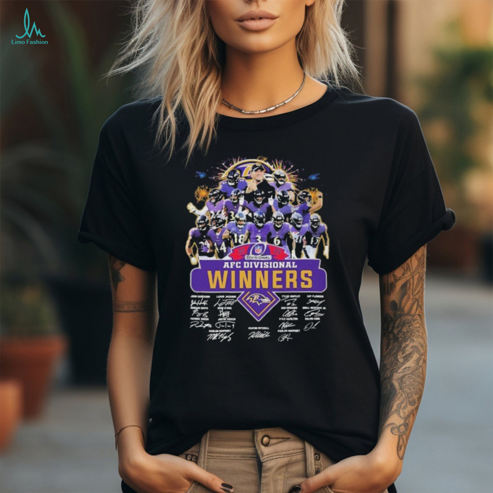 Sport Team Baltimore Ravens AFC Divisional Winners 2023 Signatures Shirt Sport Team Baltimore Ravens AFC Divisional Winners 2023 Signatures Shirt