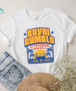 Sportiqe White WWE Royal Rumble 2024 Tri Blend T Shirt