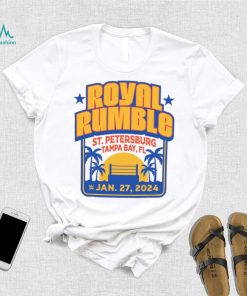 Sportiqe White WWE Royal Rumble 2024 Tri Blend T Shirt