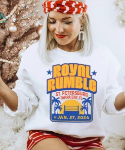 Sportiqe White WWE Royal Rumble 2024 Tri Blend T Shirt