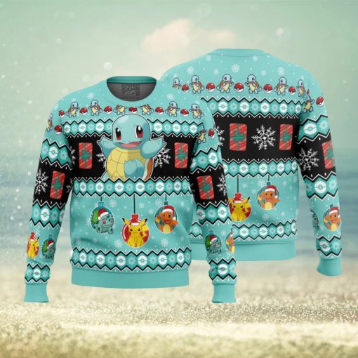 Squirtle I Choose You Pokemon Ugly Christmas Sweater