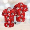 Mickey And Donal Duck White Black Aloha Hawaiian Shirts