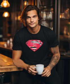 St Louis Cardinals Superman logo shirt