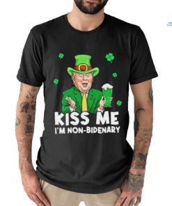 St Patrick’s Day Trump Kiss Me I’m Non Bidenary Shirt, hoodie, sweater, long sleeve and tank top St Patrick’s Day Trump Kiss Me I’m Non Bidenary Shirt