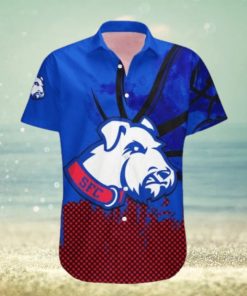 St. Francis Brooklyn Terriers Hawaii Shirt Basketball Net Grunge Pattern – NCAA