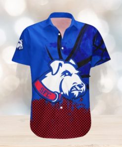 St. Francis Brooklyn Terriers Hawaii Shirt Basketball Net Grunge Pattern – NCAA