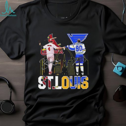St. Louis Cardinals Molina St. Louis Blues O’reilly Signatures T shirt