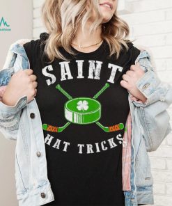 St. Patrick’s Day Saint Hat Tricks Hockey Shamrock Kids Boys Shirt