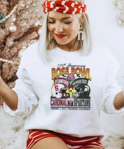 Stanford Cardinal vs Michigan State Spartans 2014 100th anniversary Rose Bowl shirt