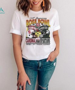 Stanford Cardinal vs Michigan State Spartans 2014 100th anniversary Rose Bowl shirt