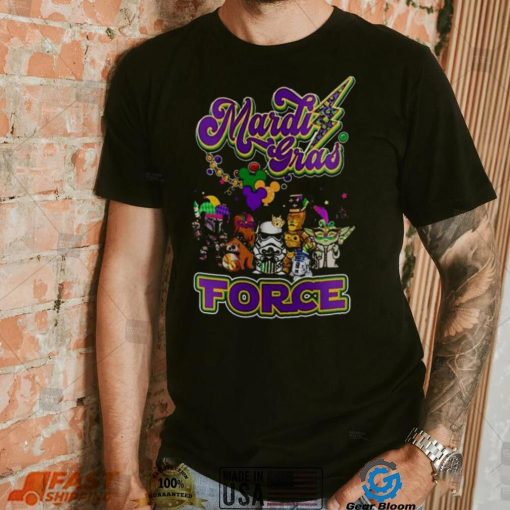 Star War Baby Yoda Mardi Gras Force T Shirt