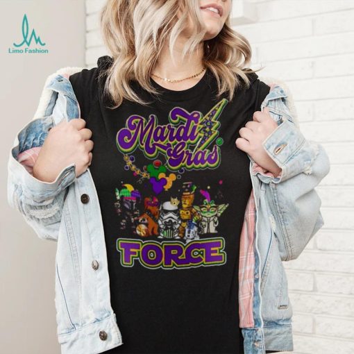 Star War Baby Yoda Mardi Gras Force T Shirt