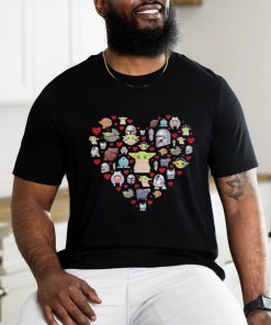 Star Wars The Mandalorian Grogu Heart Valentines Day Shirt