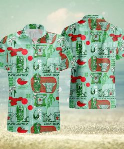 Star Wars Yoda Native Green Hawaiian Shirt And Short