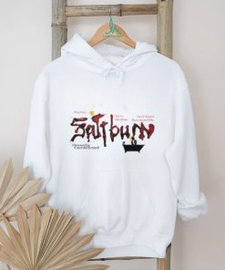 Starring Barry Keoghan Jacob Elordi Rosamund Pike Saltburn Driected by emerald fennell tee shirt