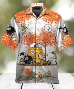 Steelers Snoopy Autumn Theme Hawaiian Shirt