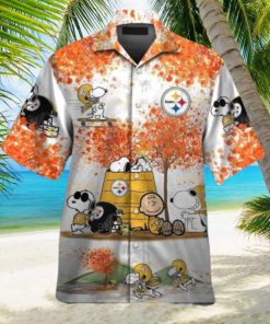 Steelers Snoopy Autumn Theme Hawaiian Shirt