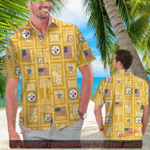 Steelers Summer Commemorative Hawaiian Shirt