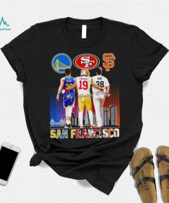 Stephen Curry Deebo Samuel Robbie Ray San Francisco skyline city shirt