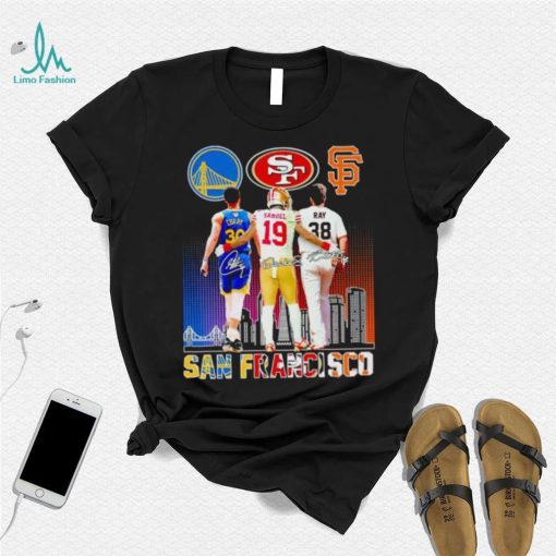 Stephen Curry Deebo Samuel Robbie Ray San Francisco skyline city shirt