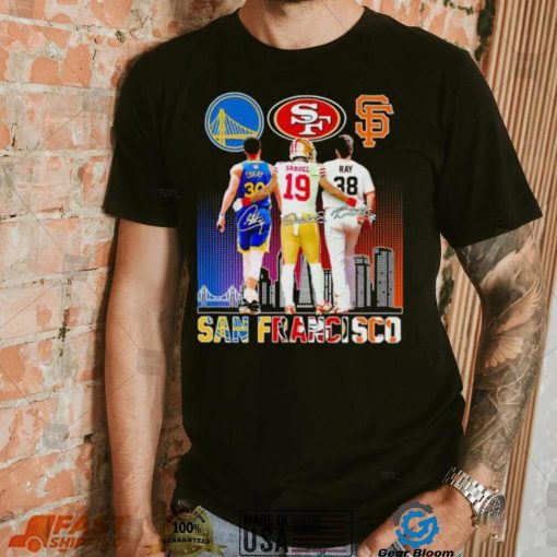 Stephen Curry Deebo Samuel Robbie Ray San Francisco skyline city shirt