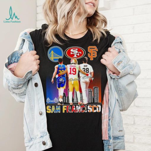 Stephen Curry Deebo Samuel Robbie Ray San Francisco skyline city shirt