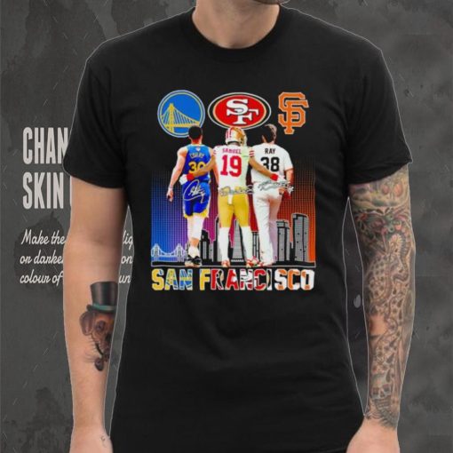 Stephen Curry Deebo Samuel Robbie Ray San Francisco skyline city shirt