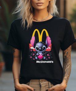 Stitch Hug Heart Mcdonald’s logo St Patrick’s Day 2024 shirt