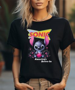 Stitch Hug Heart Sonic Drive in logo St Patrick’s Day 2024 shirt