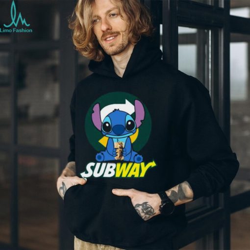 Stitch Hug Subway Ladies T Shirt